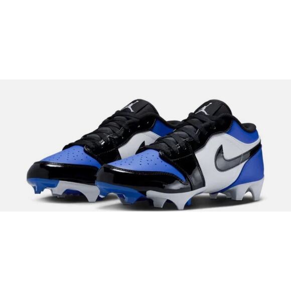 Jordan 1 Low TD Football Cleat Game Royal Blue White Men's size 13 (FJ6245-401) - Picture 1 of 6